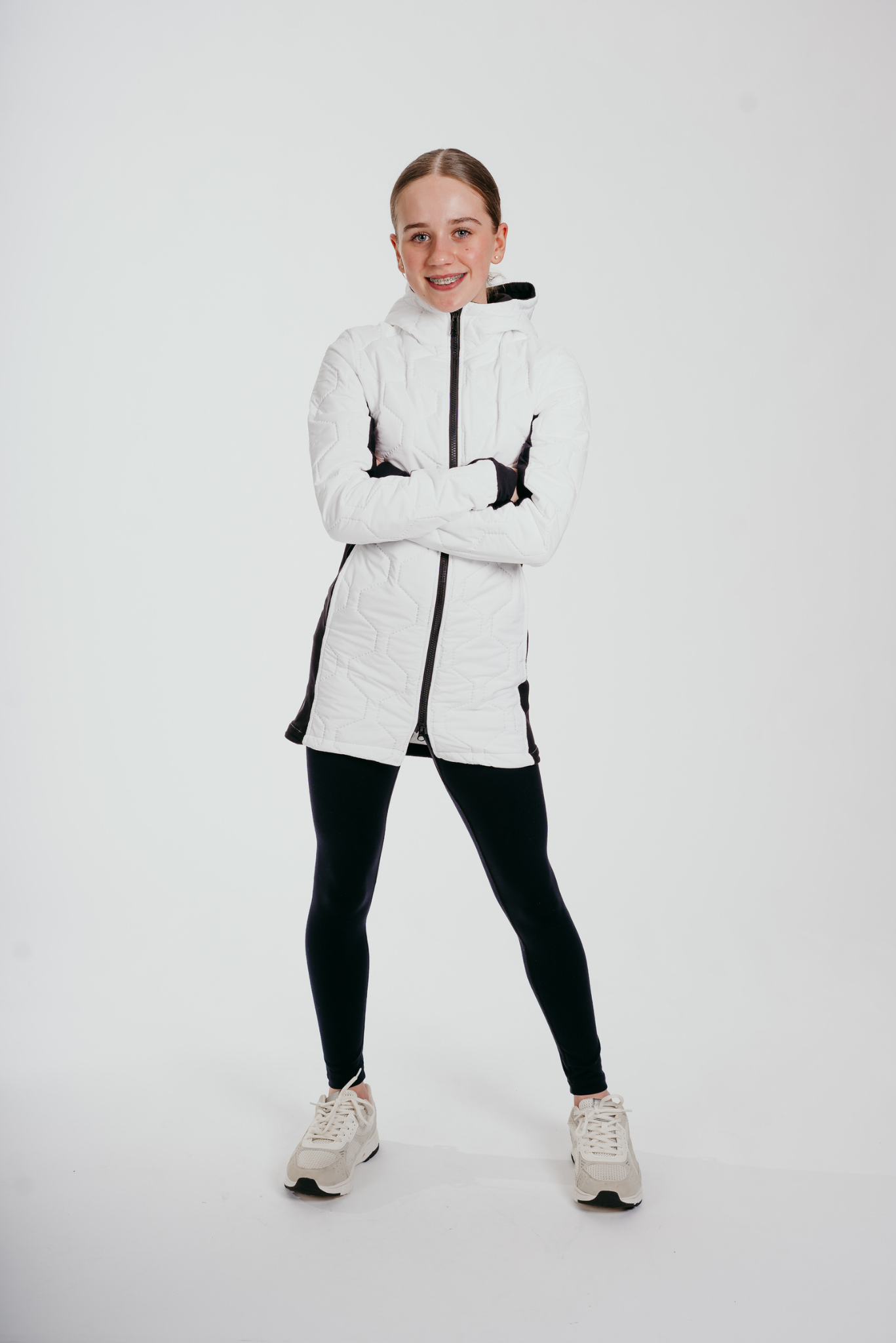 Prepare To Win Long-line Coat In White