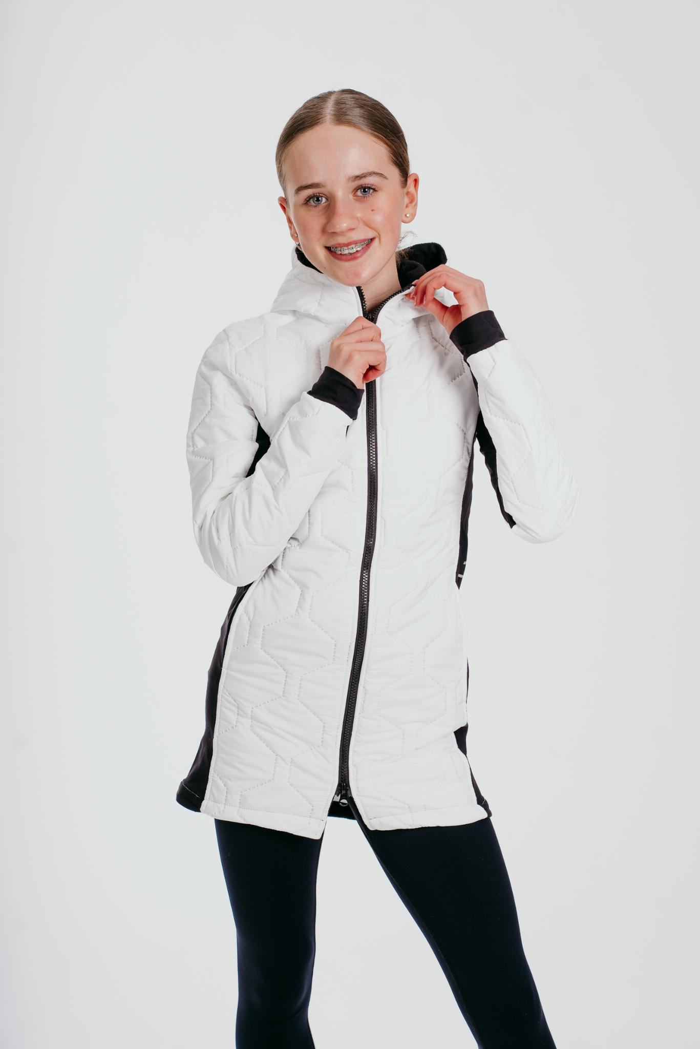 Prepare To Win Long-line Coat In White