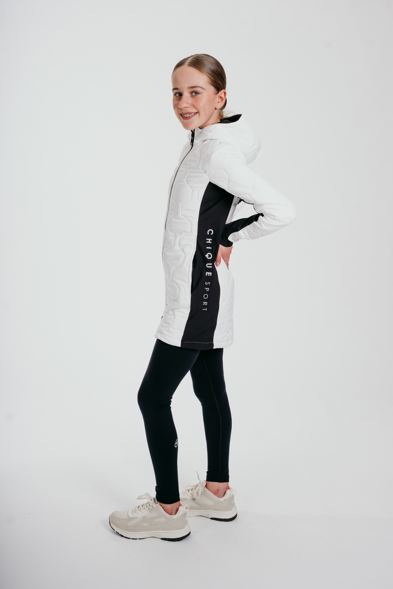 Prepare To Win Long-line Coat In White