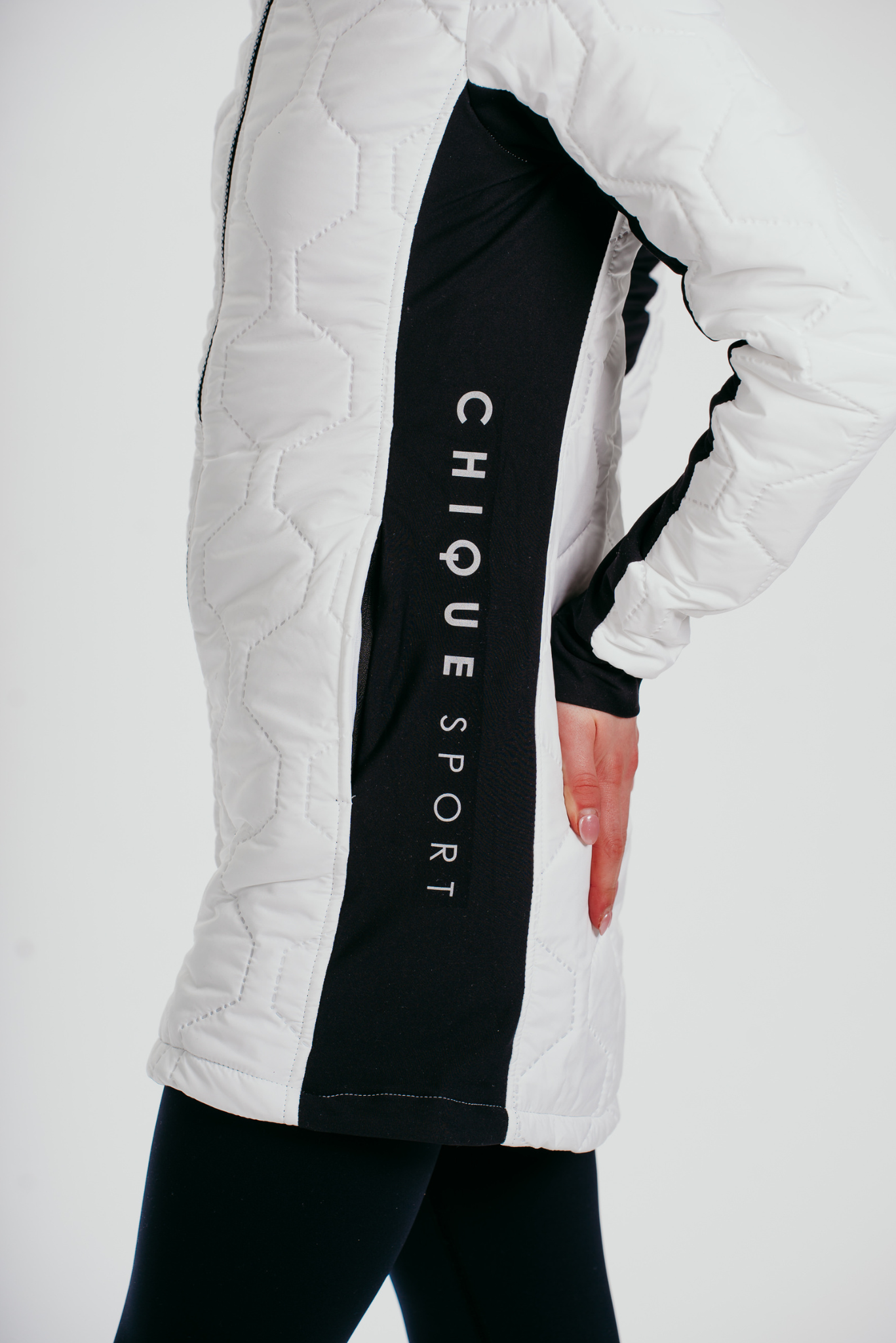 Prepare To Win Long-line Coat In White