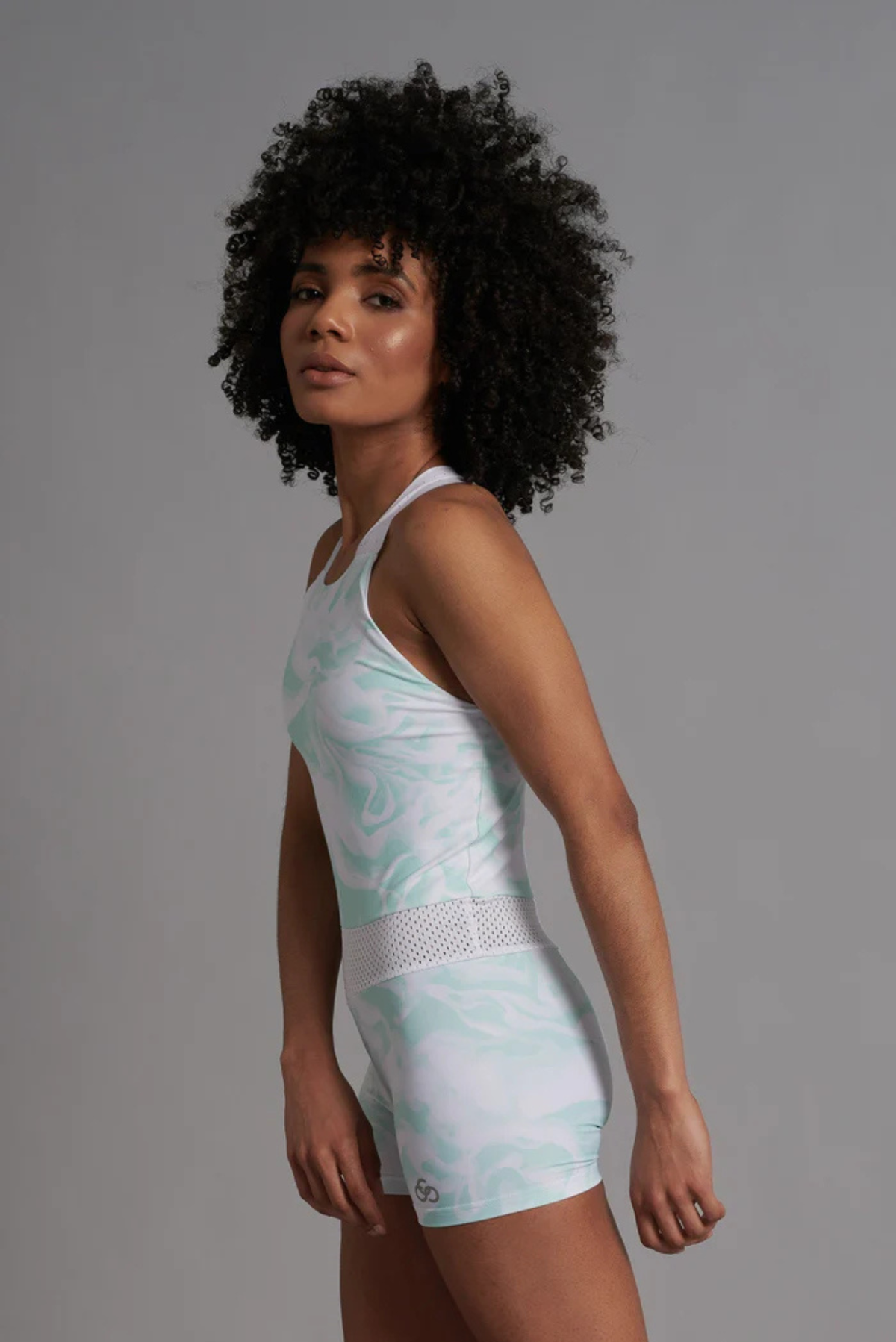 Fierce Shorts Suit Pastel Green