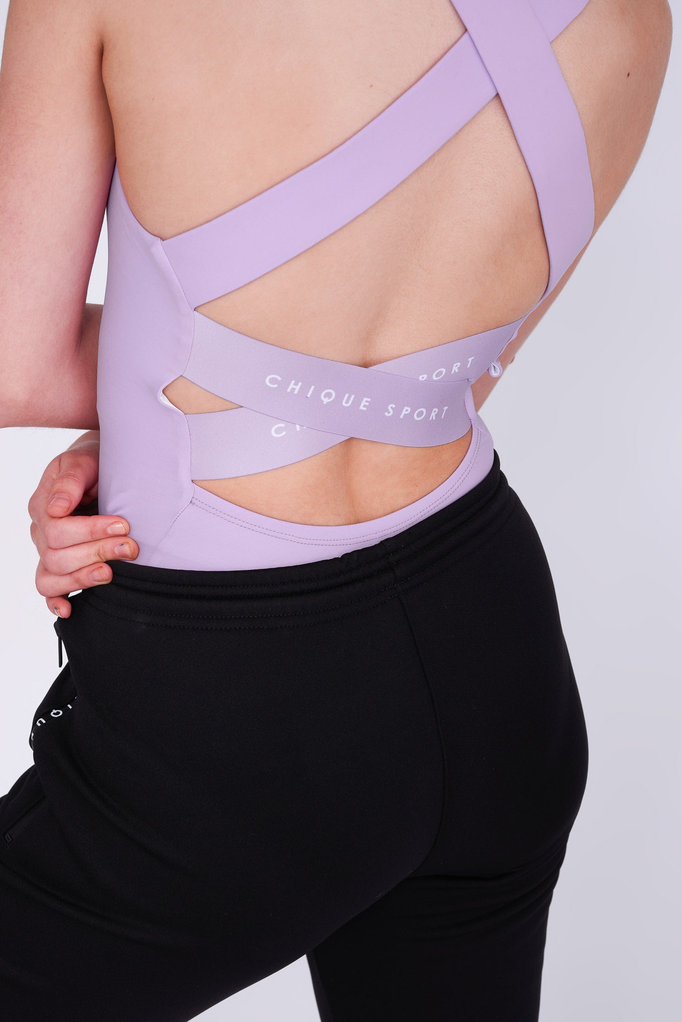 Empower Mouwloze Leotard in Amethist