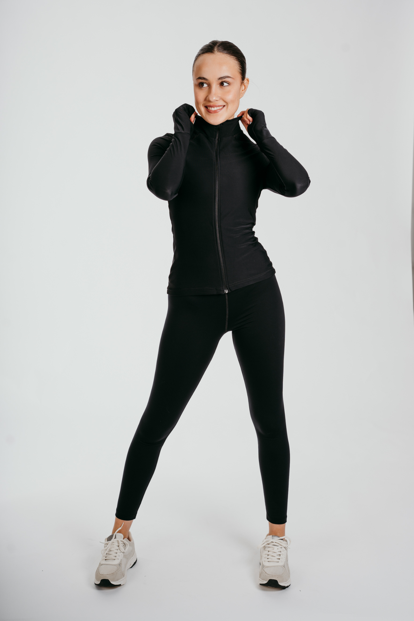 Phoenix Maglia a Manica Lunga con Zip Completa in Rete
