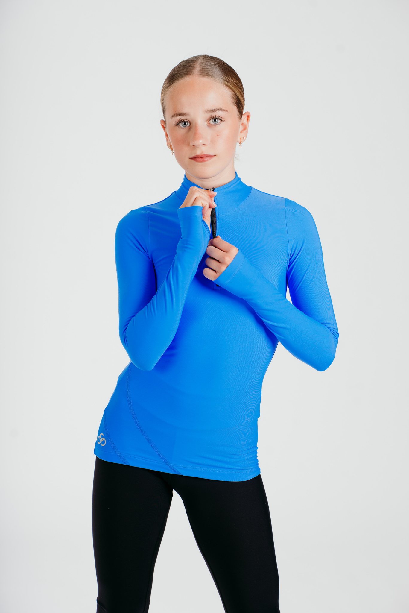 Desire Half-Zip Top in Azure