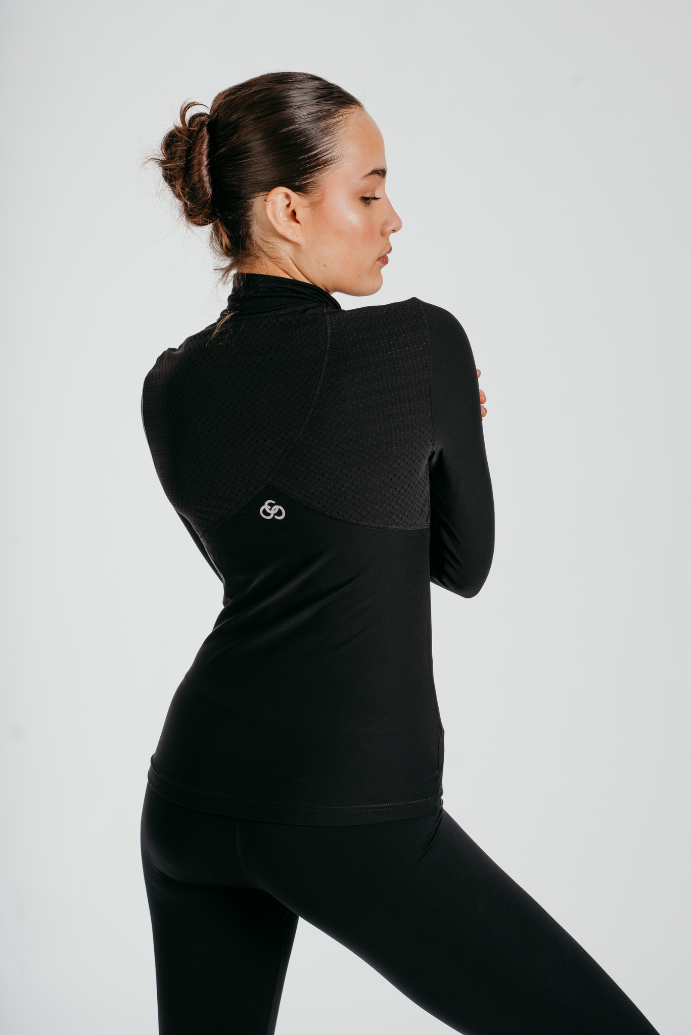 Phoenix Maglia a Manica Lunga con Zip Completa in Rete