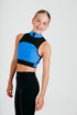 Phoenix Crop Bra in Azure