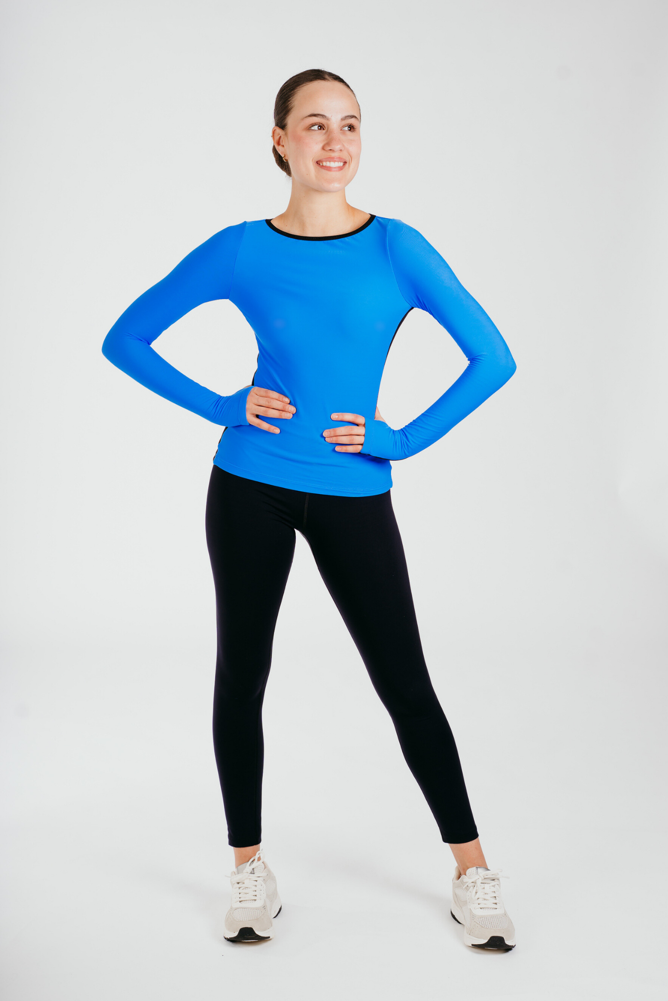 Phoenix Long Sleeve Top in Azure