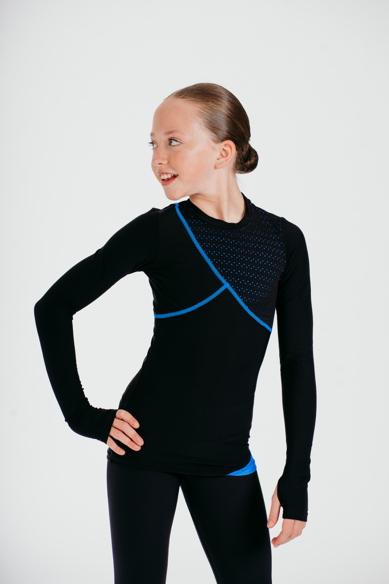 Desire Long-Sleeve Top in Azure