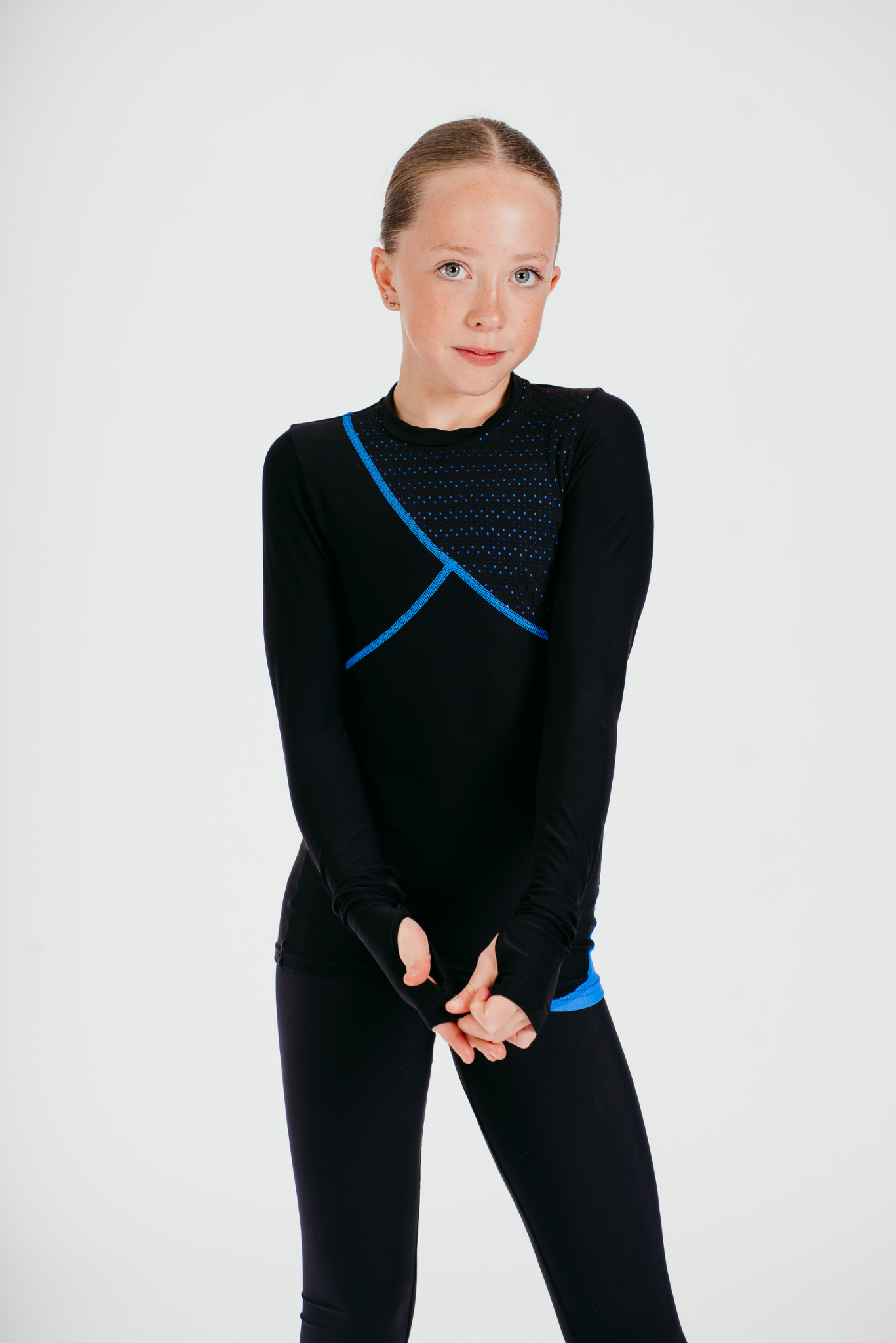 Desire Long-Sleeve Top in Azure