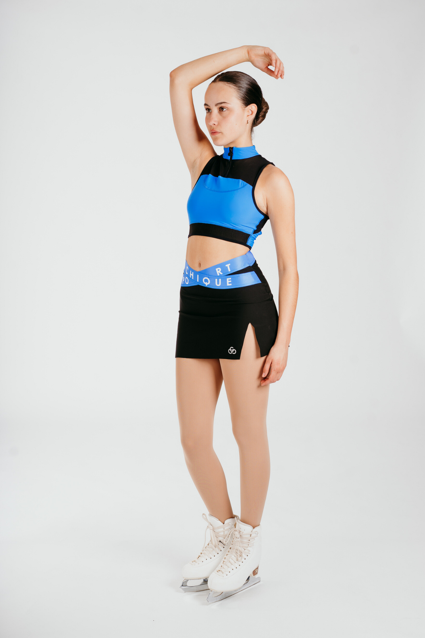 Phoenix Crop Bra in Azure