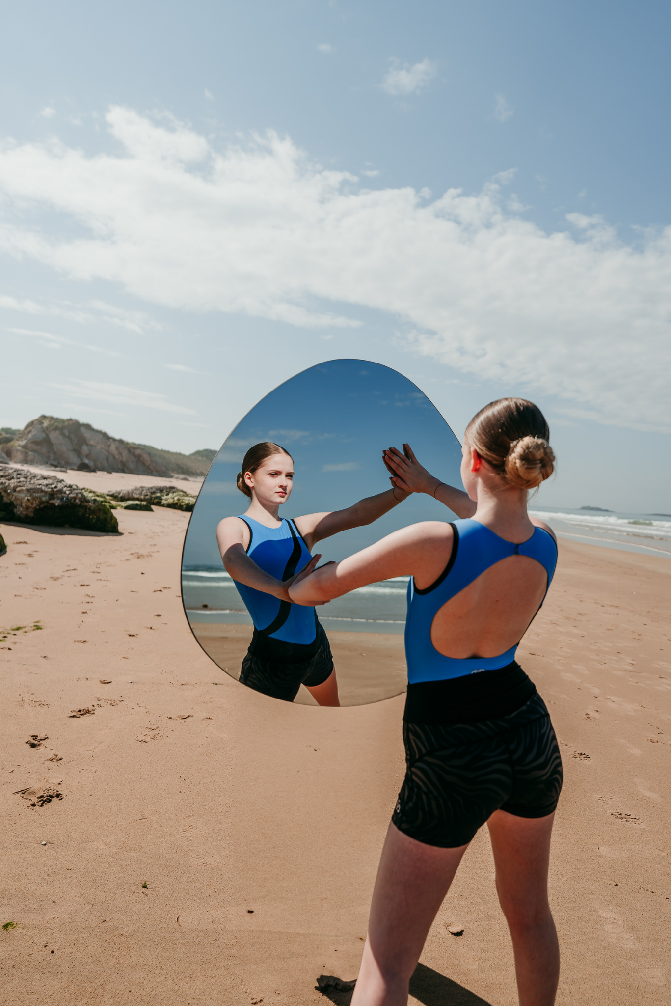 Phoenix Leotard in Azure