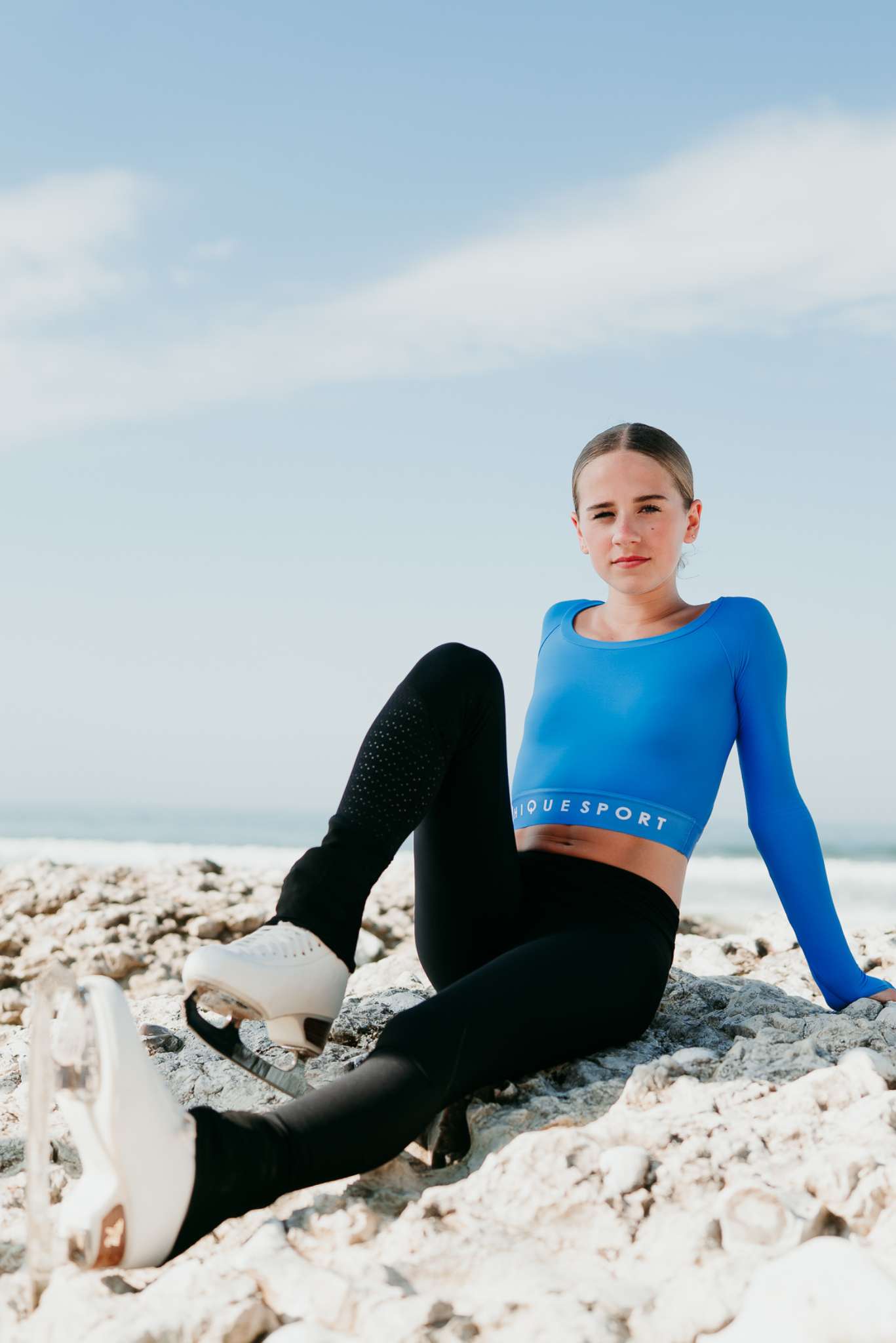 Inspire Non-Slip Leggings in Azure