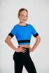 Phoenix Crop T-Shirt in Azure