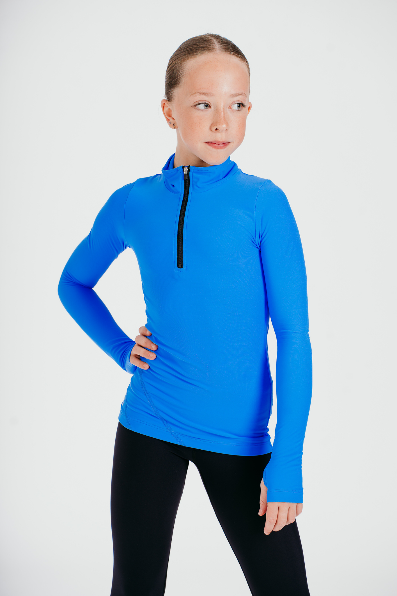Desire Half-Zip Top in Azure
