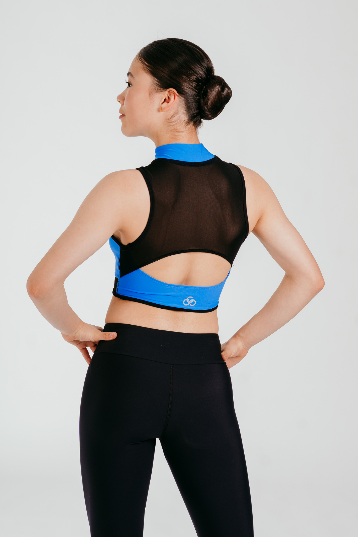 Phoenix Crop Bra in Azure