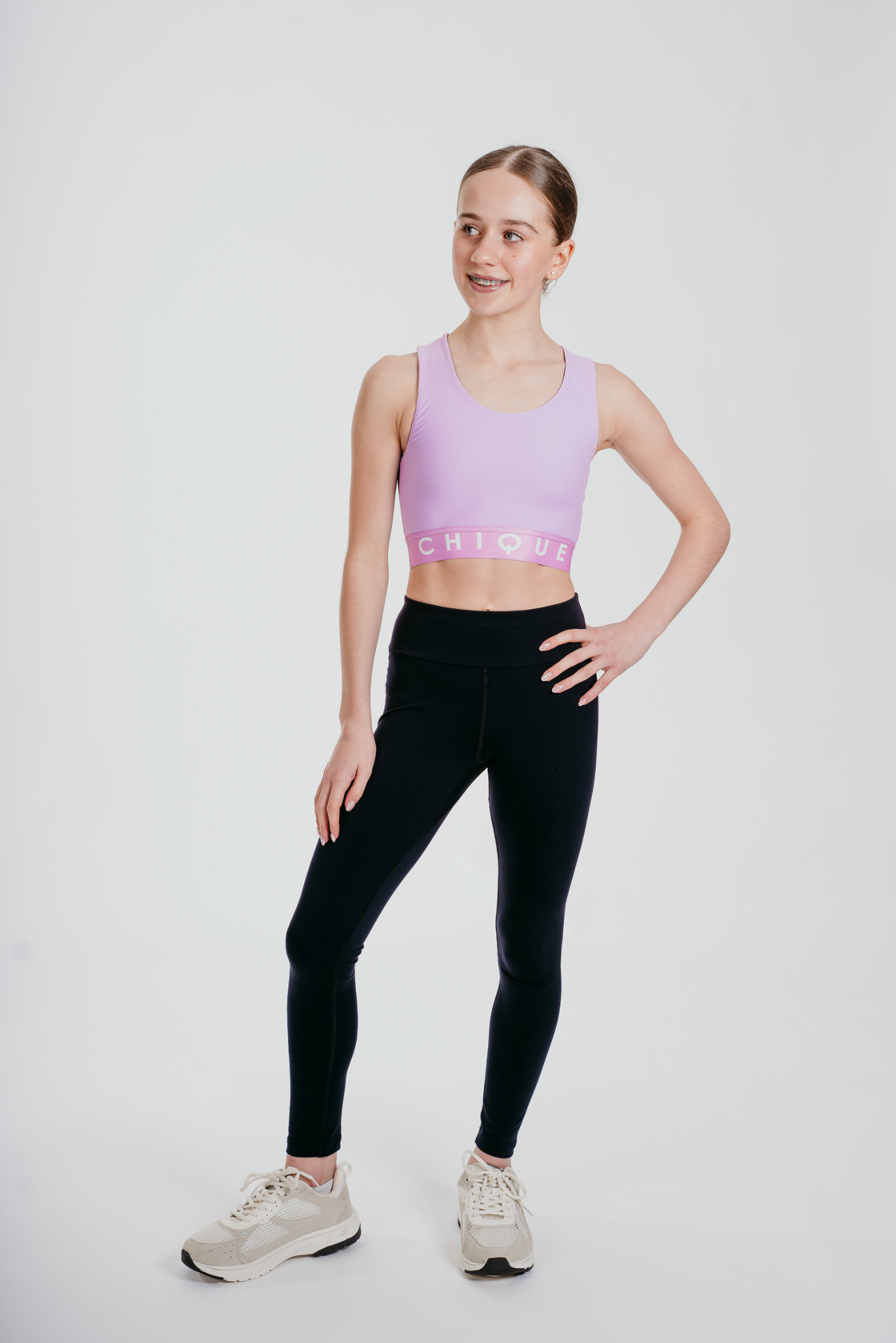 Fierce Halo Crop Top in Amethist