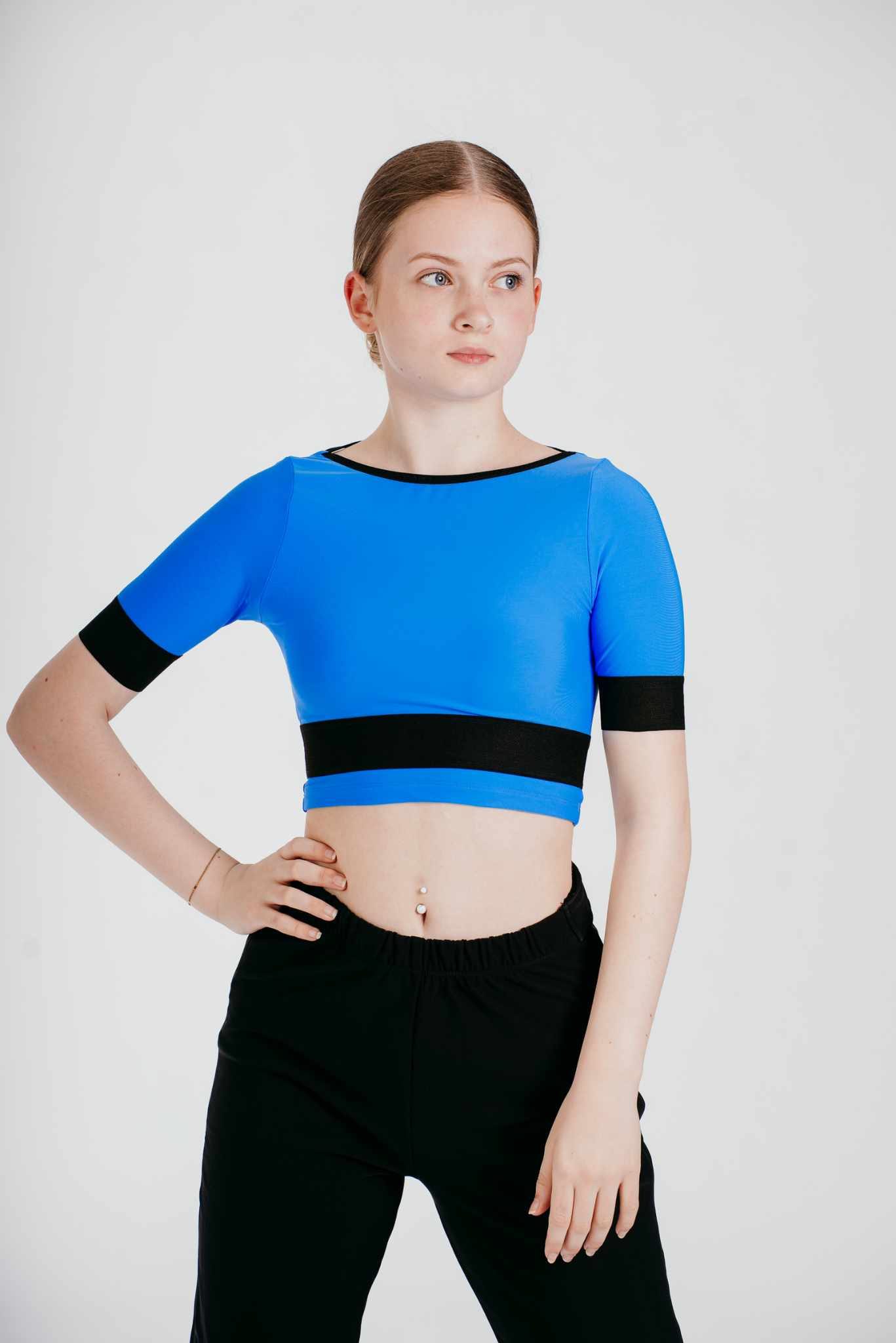 Phoenix Crop T-Shirt in Azure