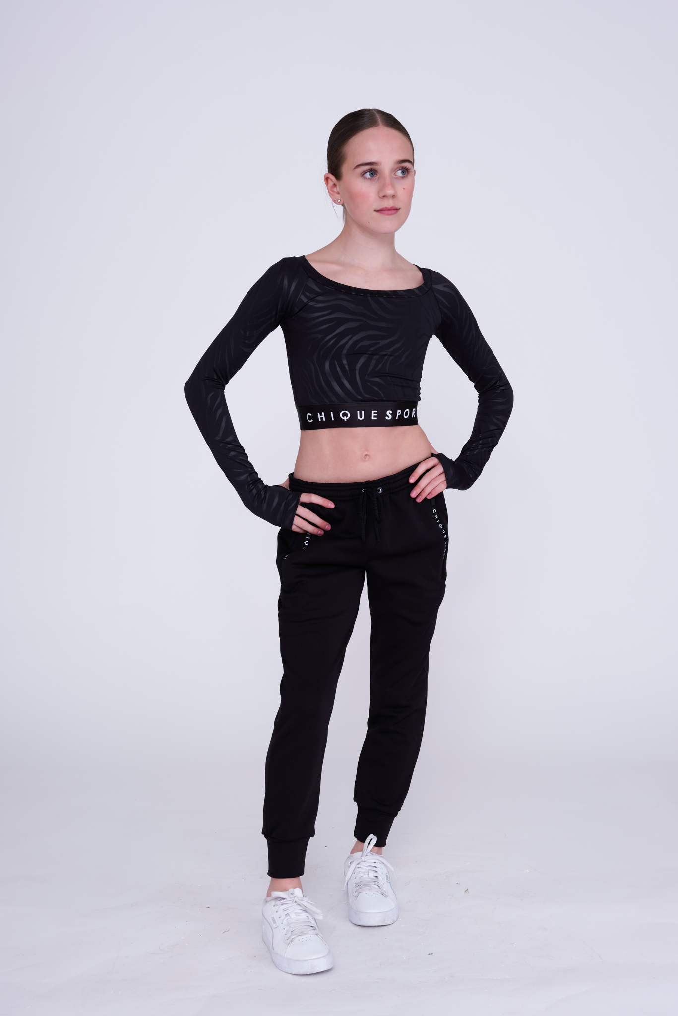 Empower Langarm-Crop in Zebra