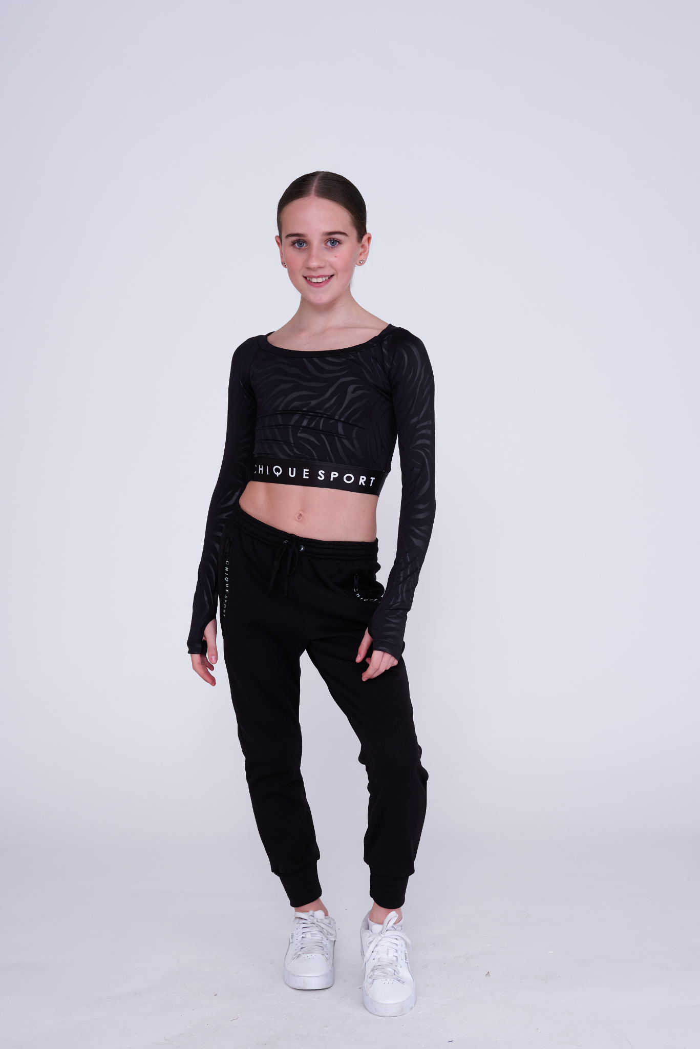 Empower Langarm-Crop in Zebra