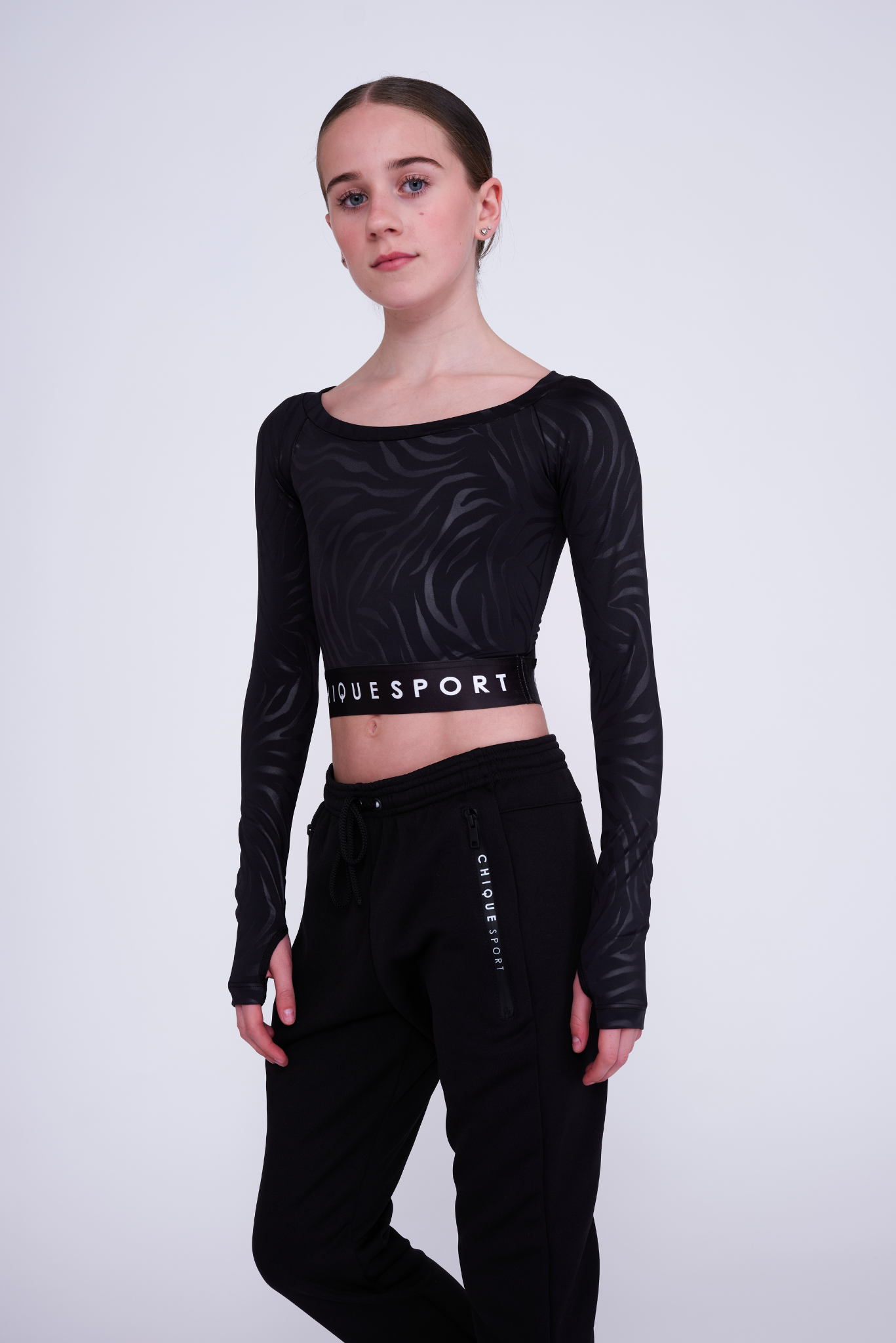 Empower Langarm-Crop in Zebra
