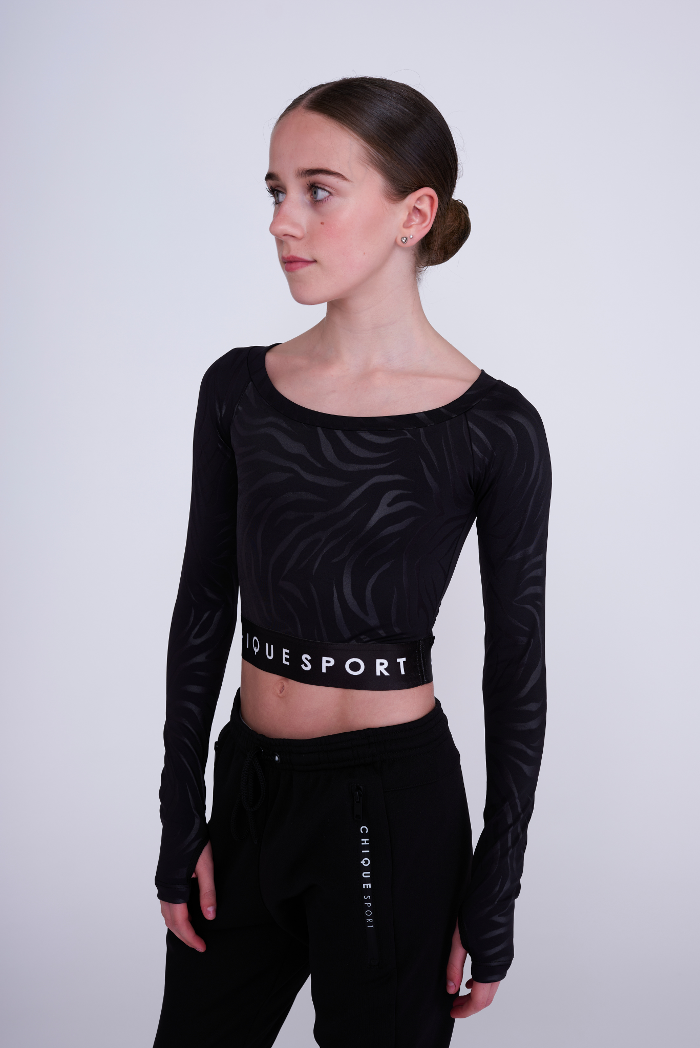 Empower Langarm-Crop in Zebra