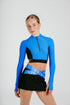 Ignite Long-Sleeve Crop in Azure