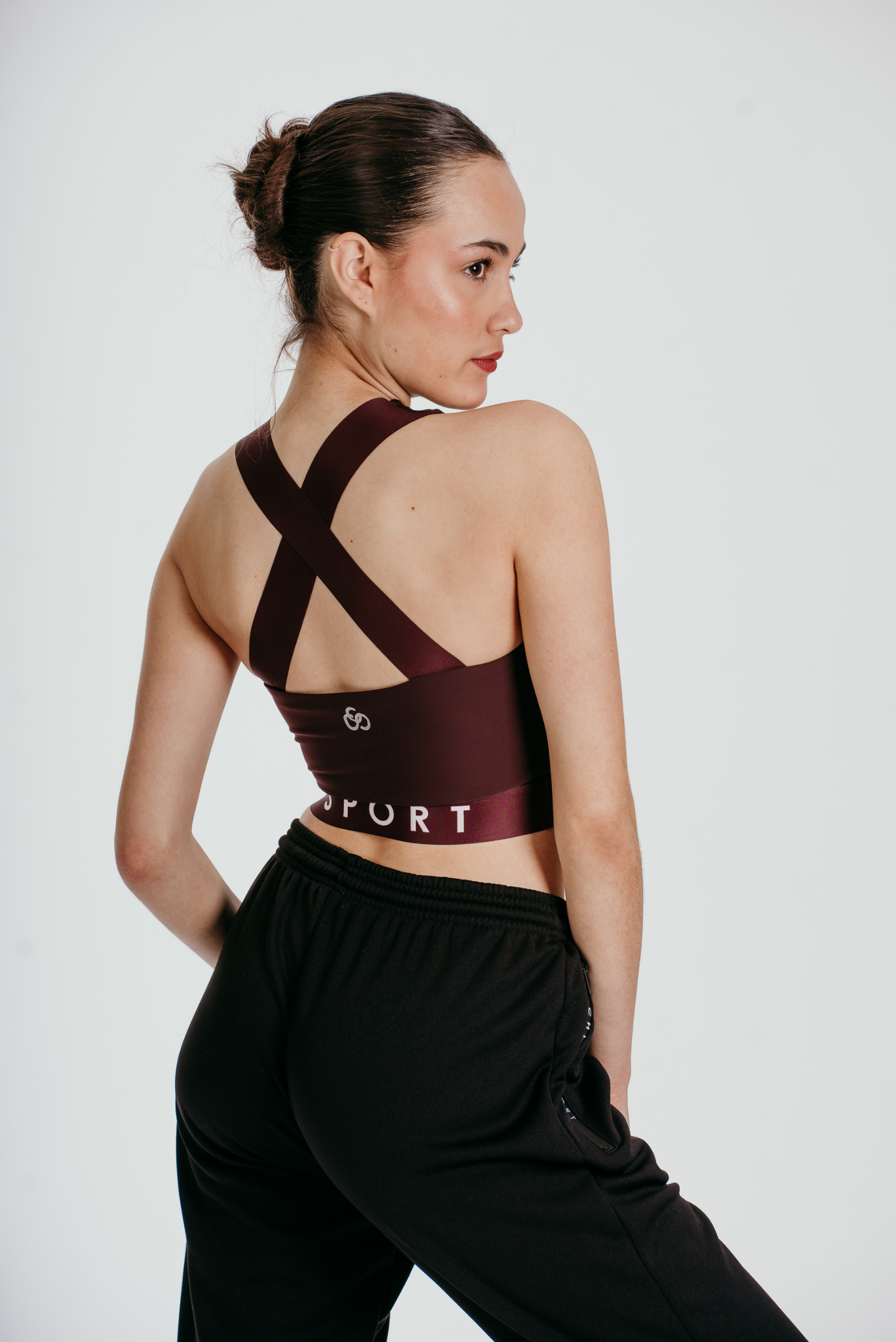 Fierce Halo Crop Top in Trüffel