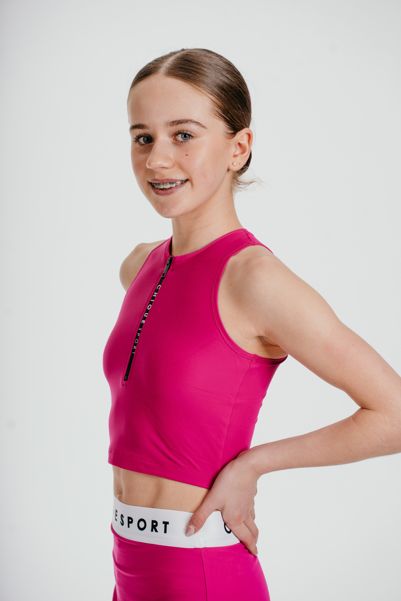 Iconic Crop Top Fuksia
