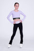 Empower Lange Mouwen Crop in Amethist
