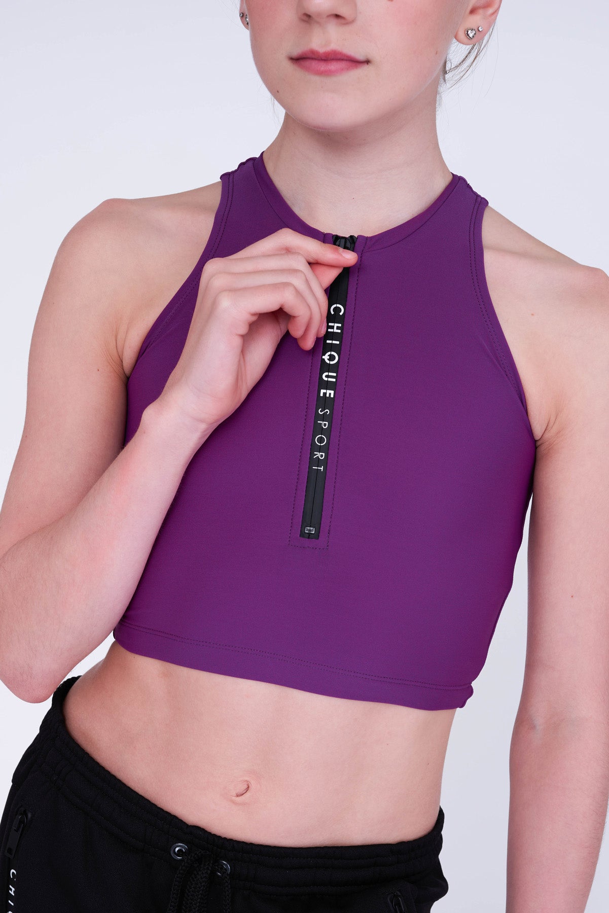 Iconic Crop Top in Beere