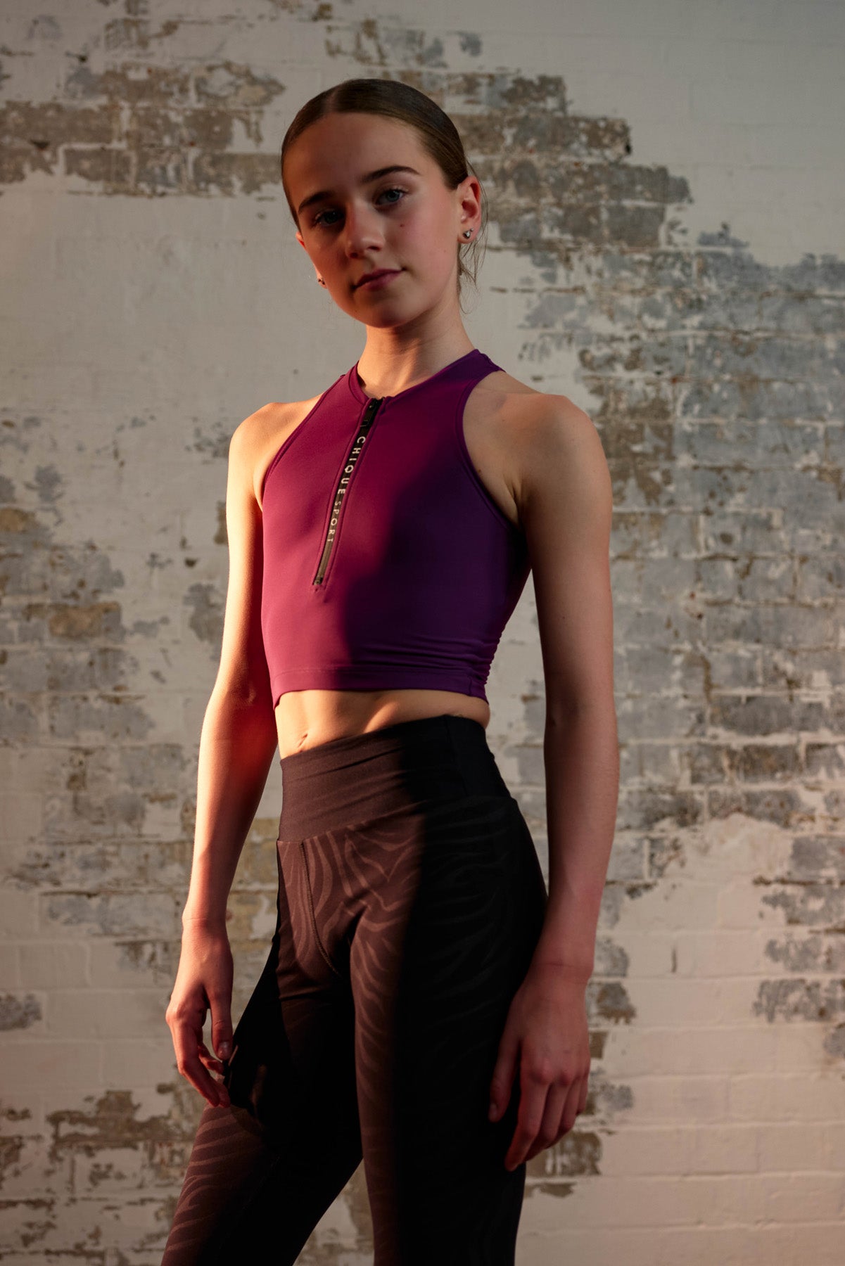 Iconic Crop Top in Beere