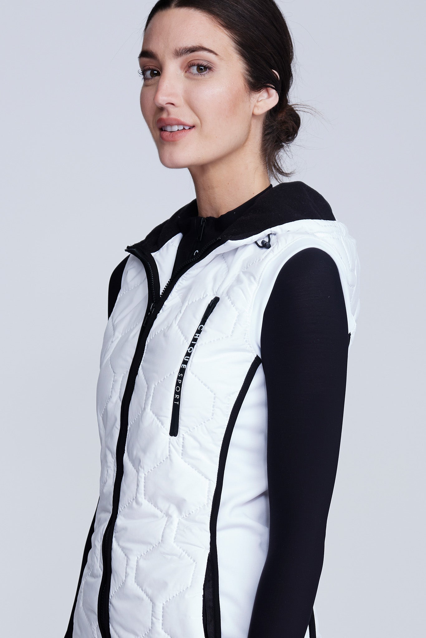Iconic Lange Bodywarmer in Wit