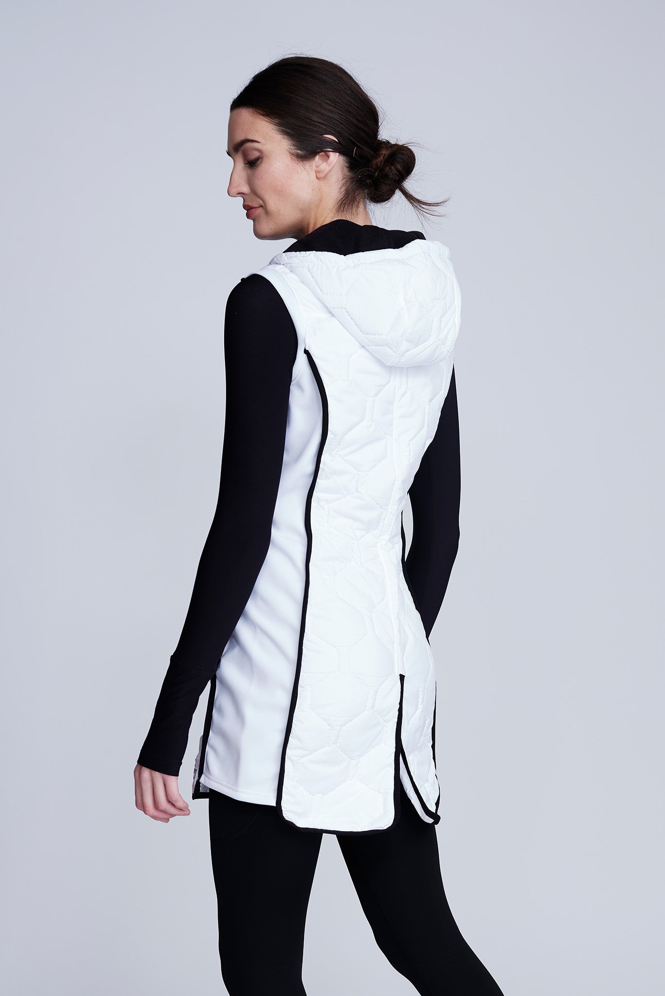 Iconic Lange Bodywarmer in Wit