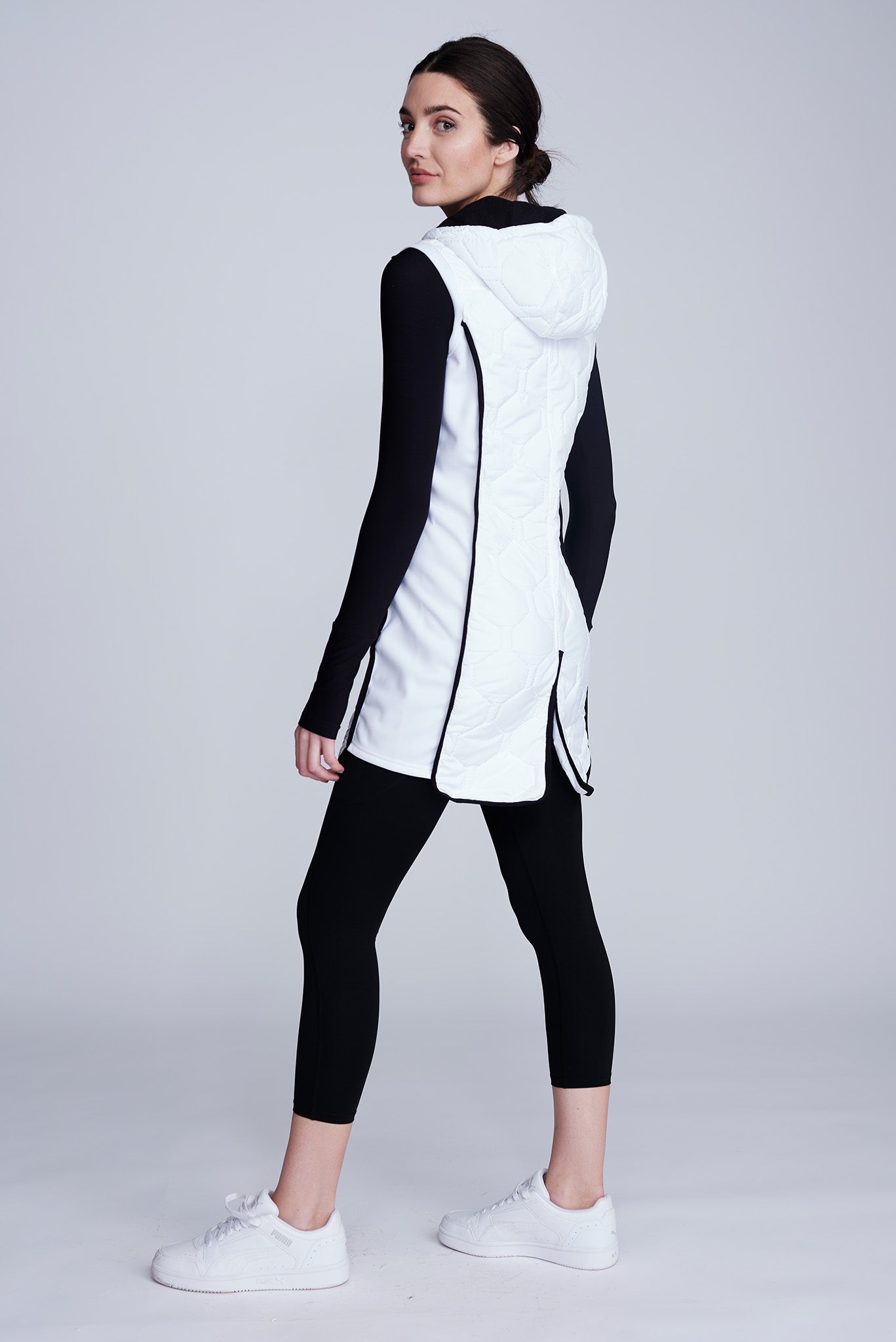 Iconic Lange Bodywarmer in Wit