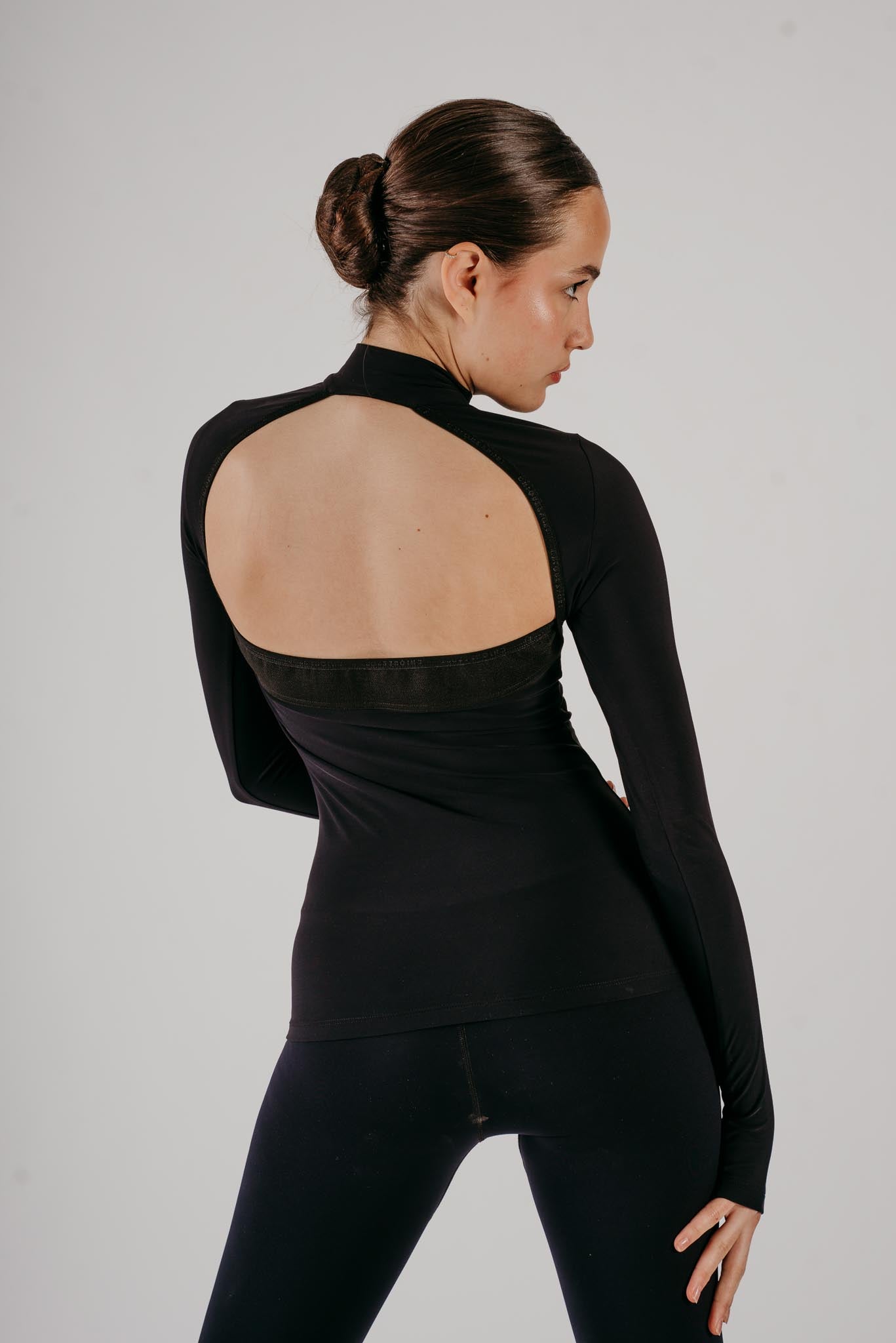 Phoenix Maglia Mezza Zip in Nero