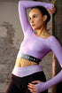 Empower Langarm-Crop-Top in Amethyst