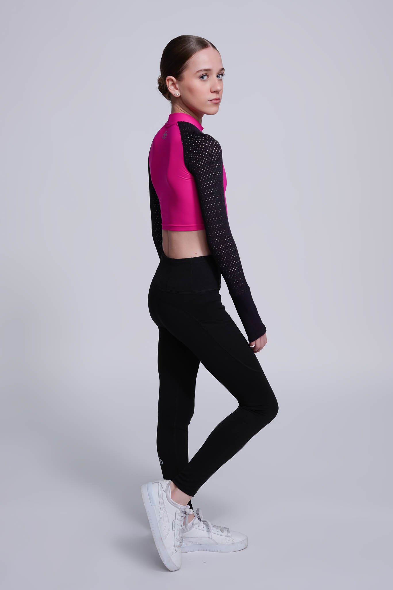 Inspire Crop Top in Fuchsie
