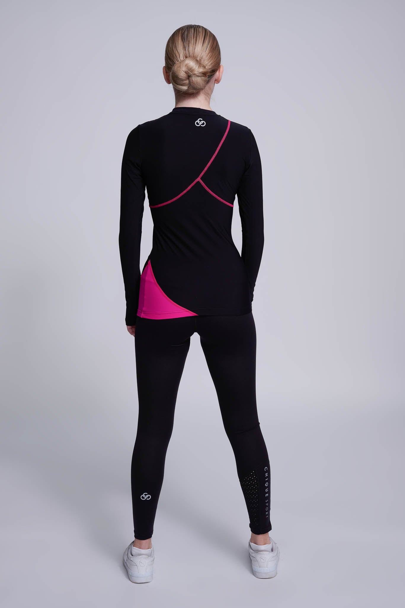 Desire Long-Sleeve Top in Fuchsia