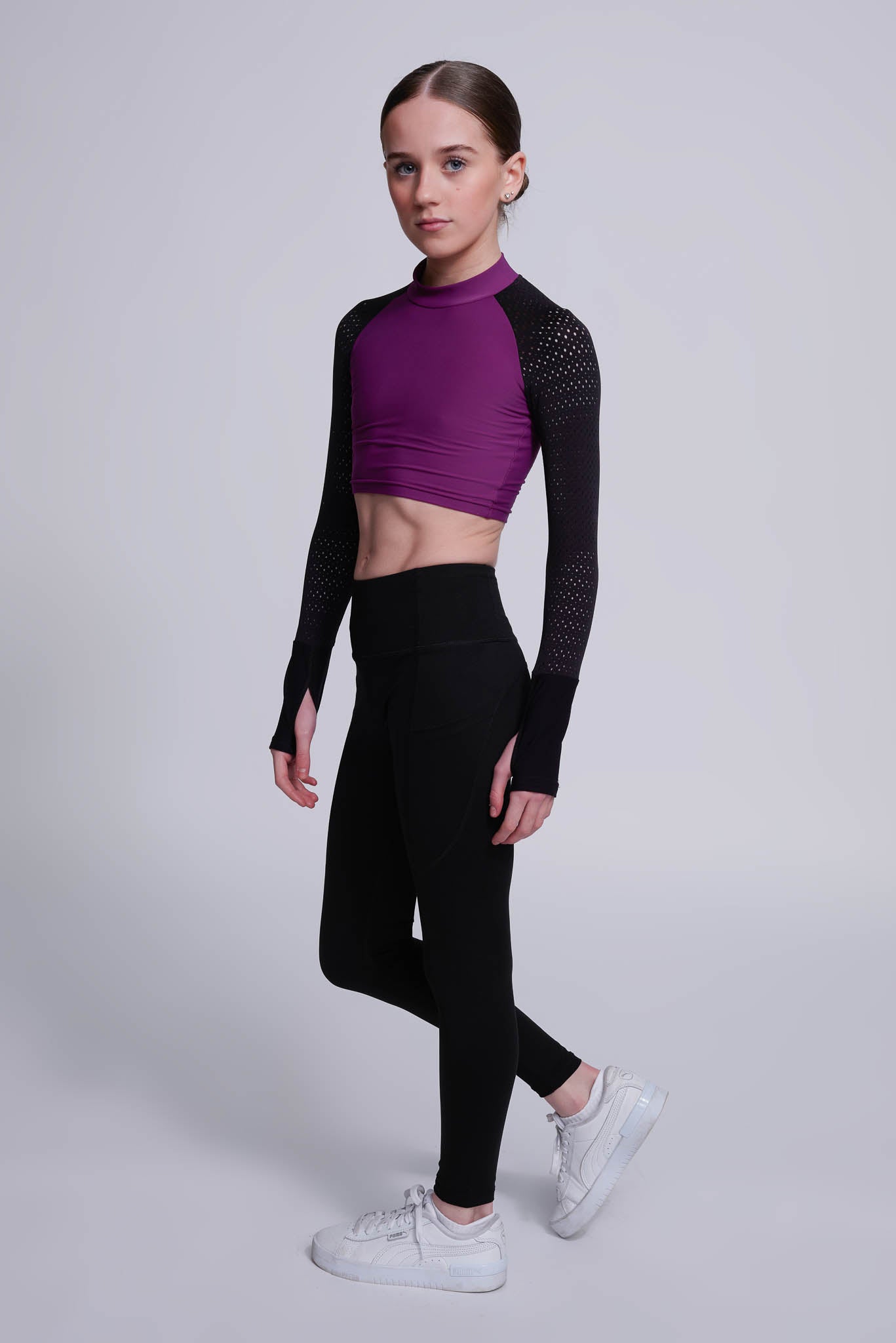 Inspire Crop Top in Berry