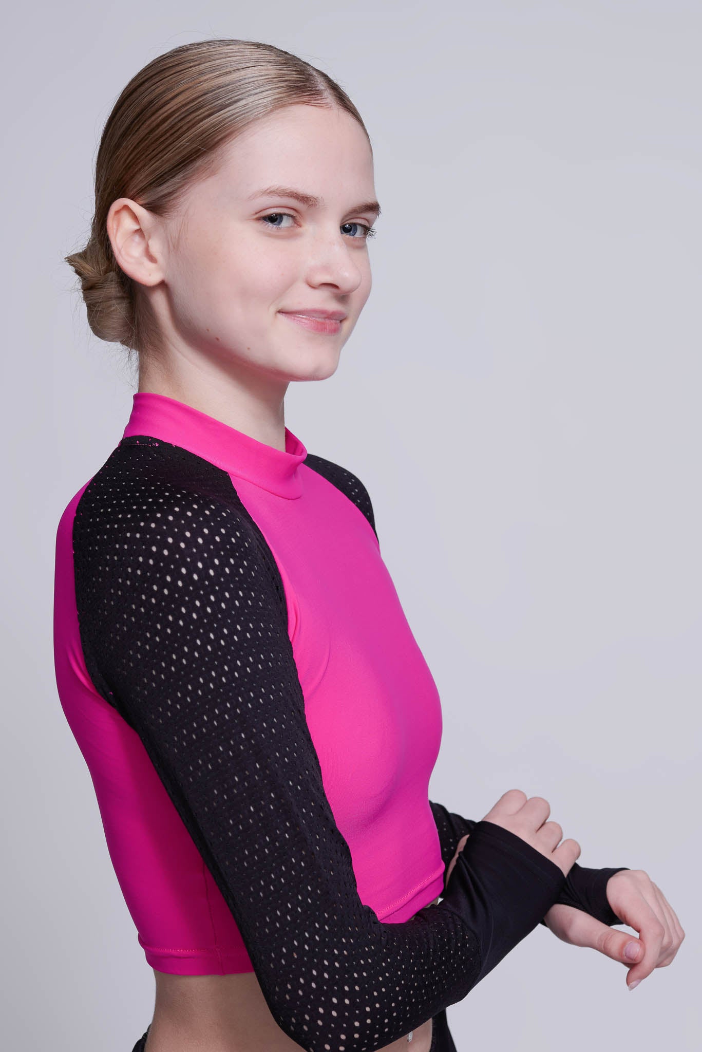 Inspire Crop Top en Fuchsia