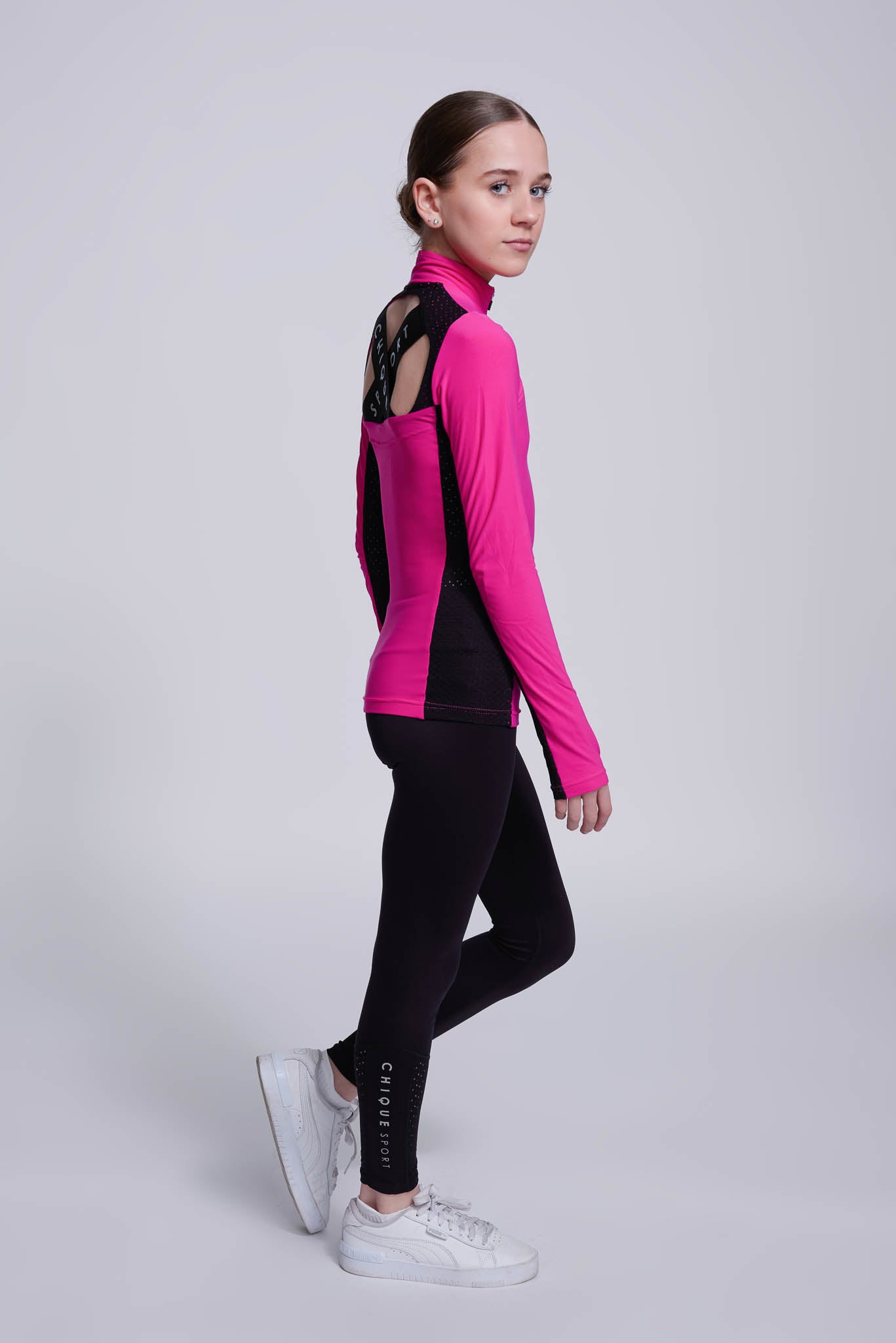 Inspire Half-Zip -paita värissä Fuksia