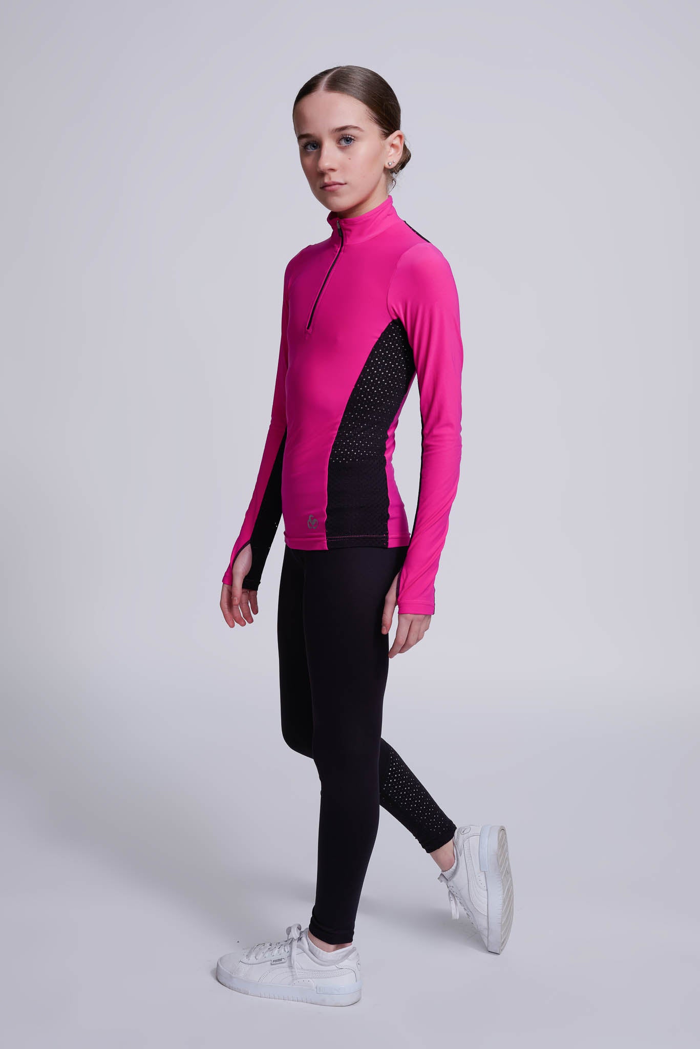 Inspire Half-Zip -paita värissä Fuksia