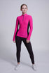 Inspire Haut à demi-zip en Fuchsia
