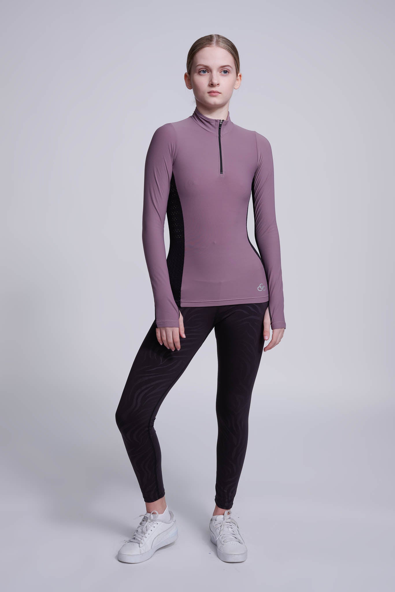 Inspire Haut à demi-zip en Vison