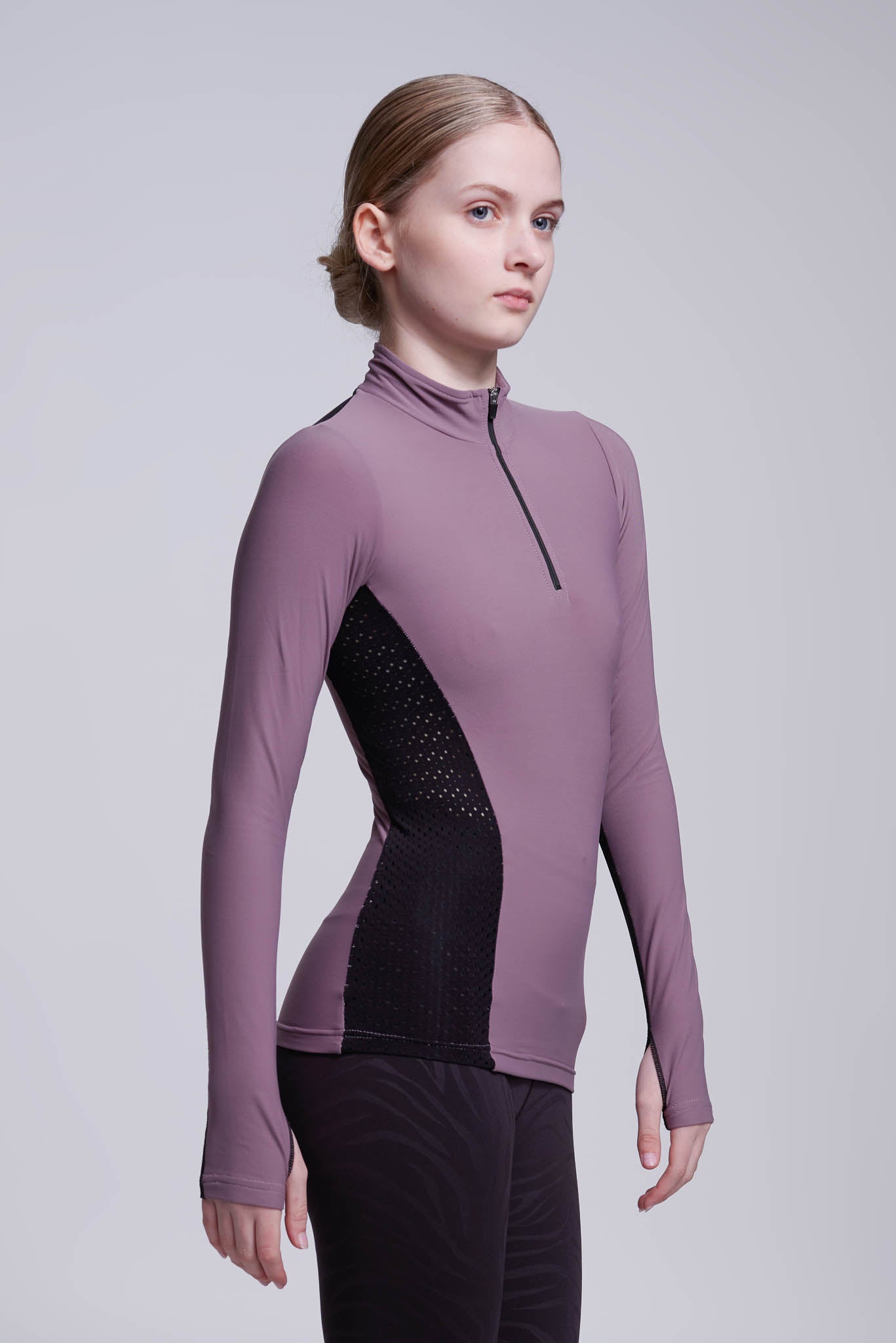 Inspire Haut à demi-zip en Vison