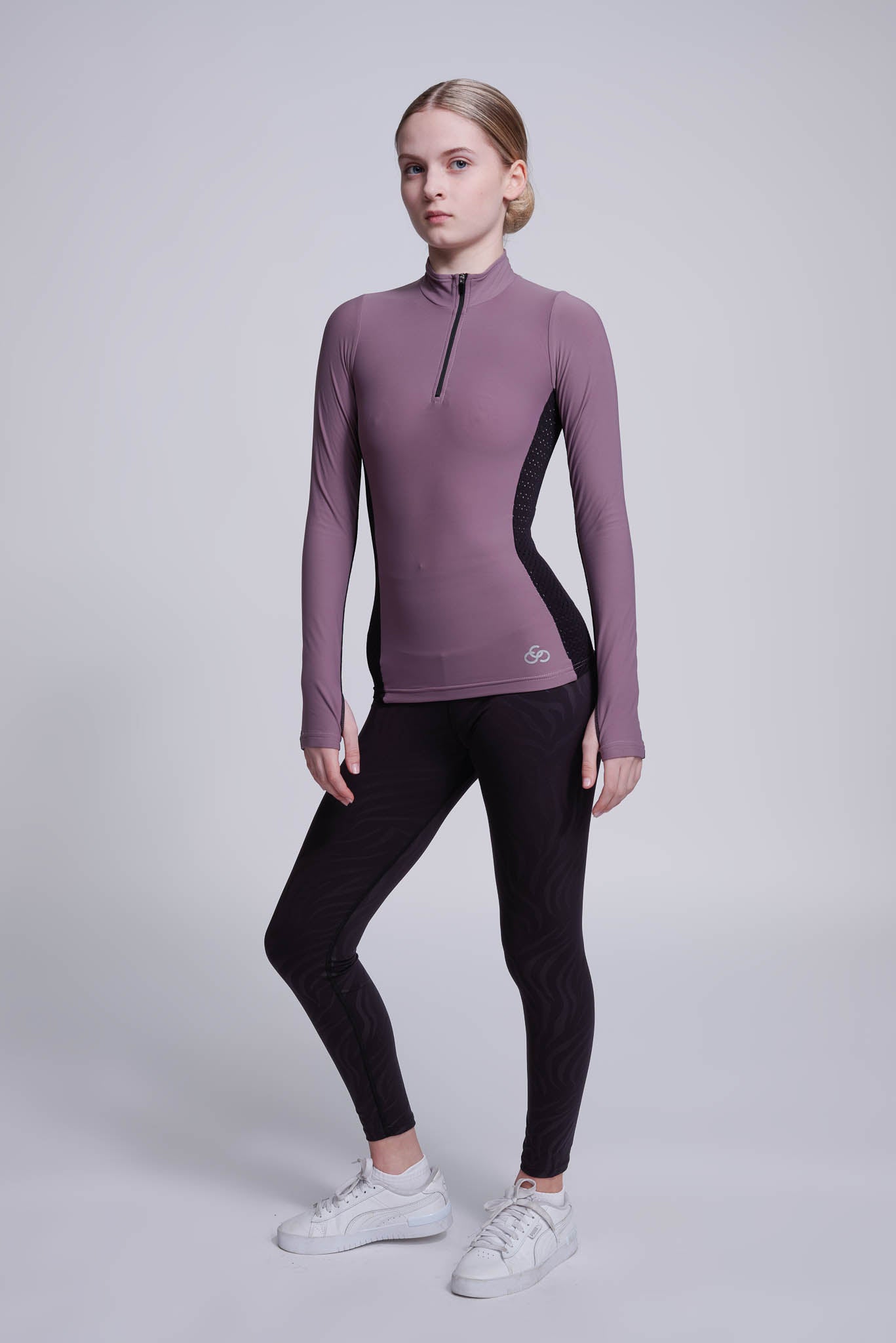 Inspire Haut à demi-zip en Vison