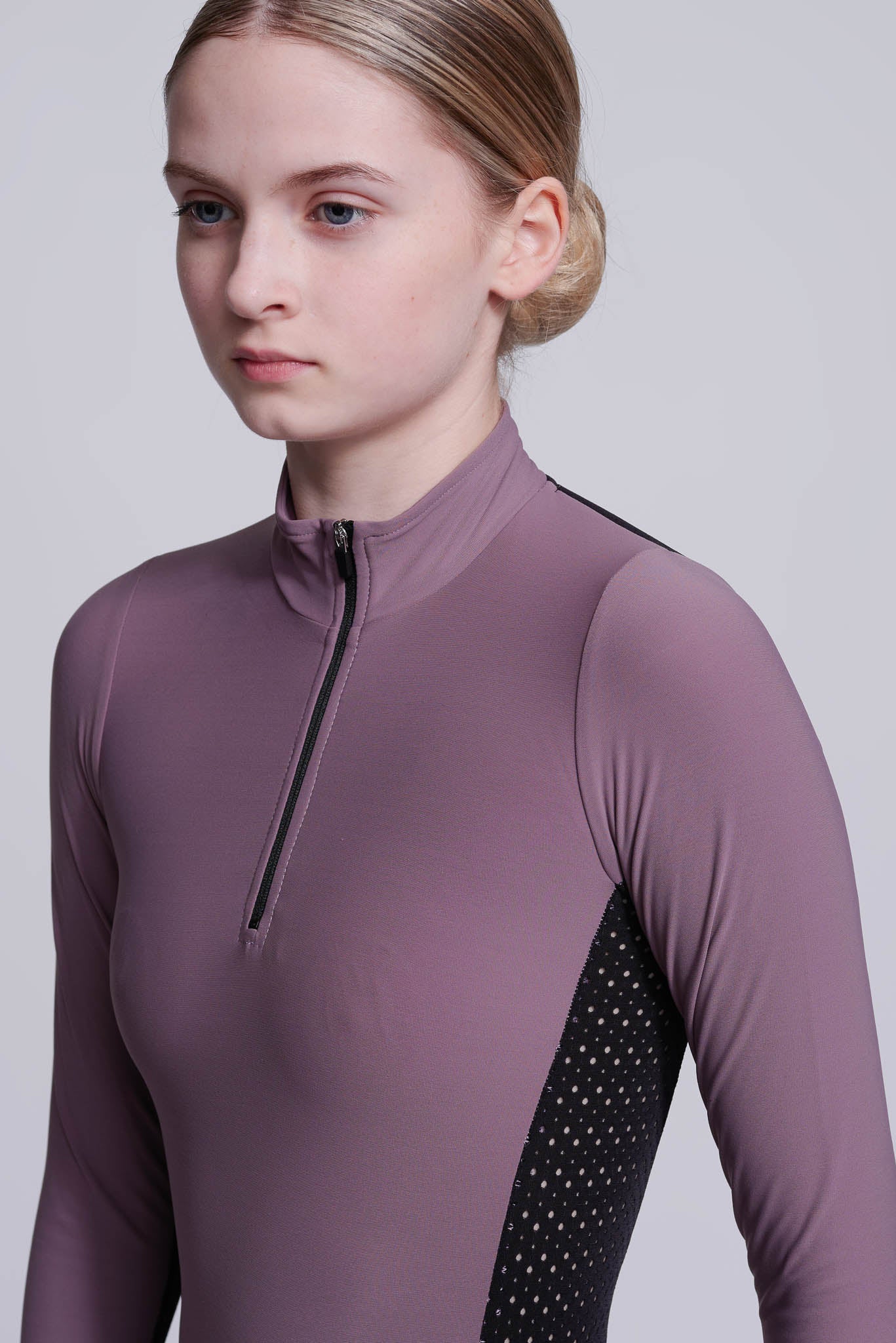 Inspire Haut à demi-zip en Vison