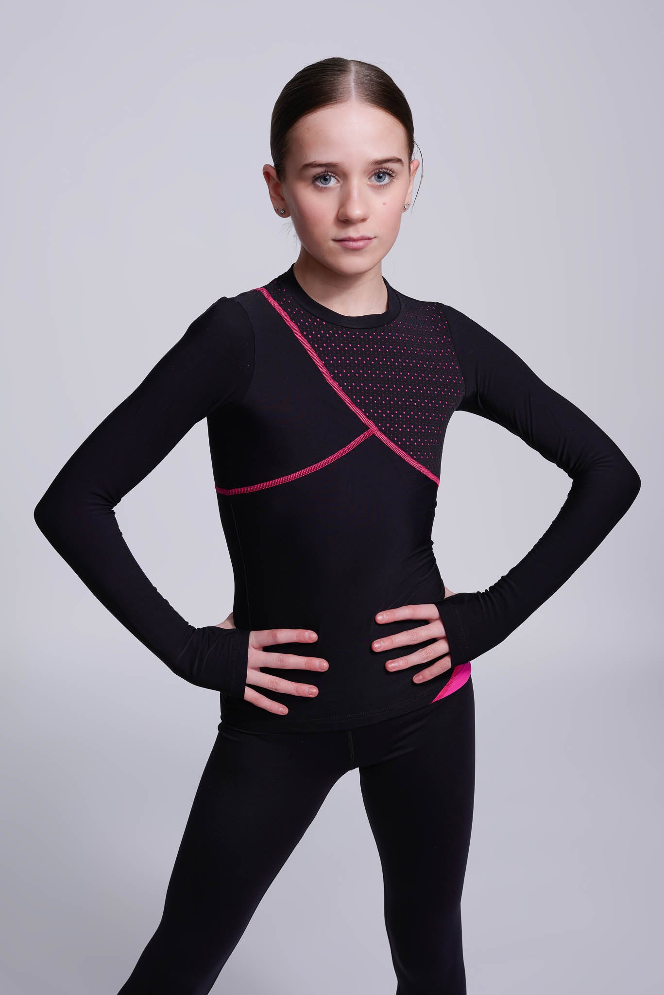 Desire Langarmshirt in Fuchsie