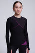 Desire Long-Sleeve Top in Berry