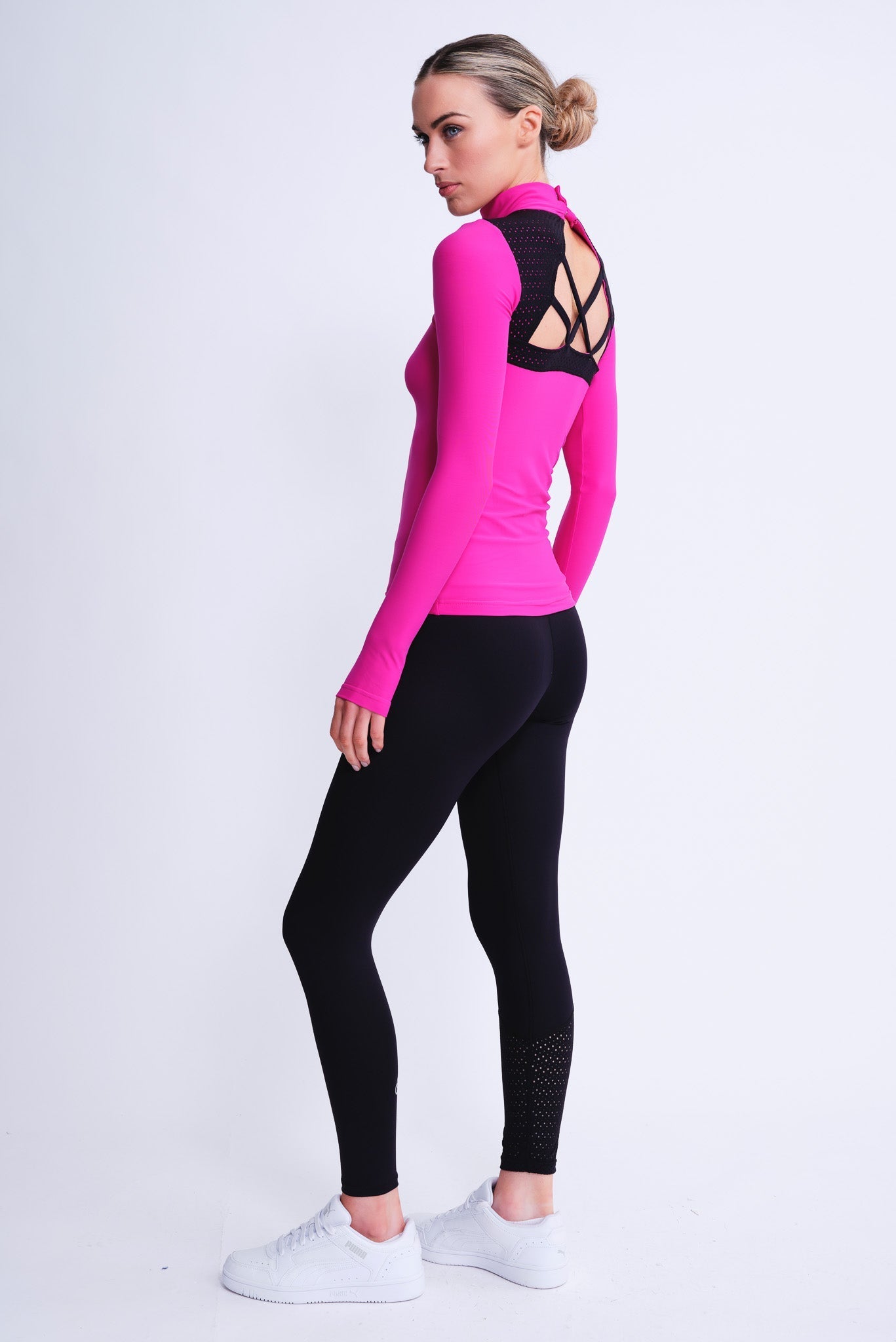 Passion Langsleeve Top in Fuchsia